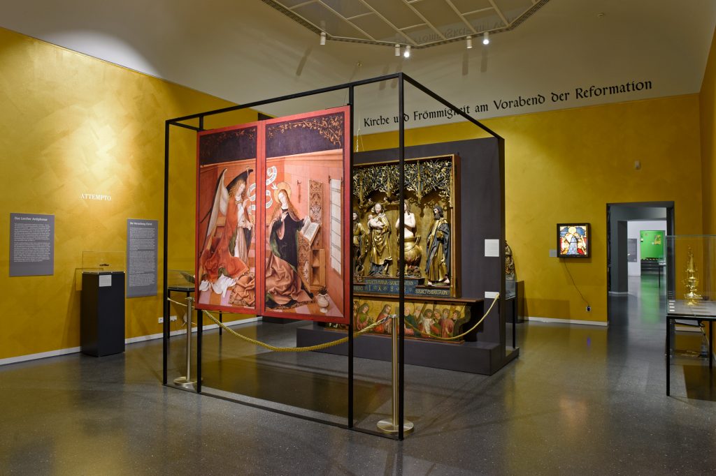 Stettener Altar und weitere Objekte aus dem Landesmuseum Württemberg in der Reformation-Ausstellung ©Hauptstaatsarchiv Stuttgart, CC BY-SA