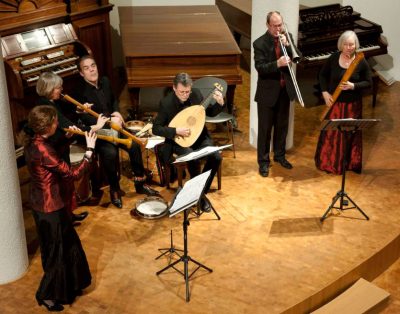 Das Stuttgarter Capricornus Ensemble eröffnete mit seinem Programm "Canti Amorosi" die neue Konzertreihe "Alte Musik im Haus der Musik". (c) Hendrik Zwietasch