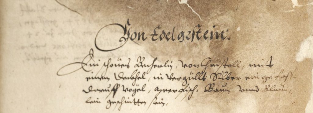 Inventar der Sammlung Guth von Sulz, 1624 (Hauptstaatsarchiv Stuttgart, Signatur A 20 a Bü 4, fol. 10v)