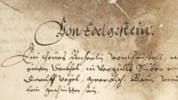 Inventar der Sammlung Guth von Sulz, 1624 (Hauptstaatsarchiv Stuttgart, Signatur A 20 a Bü 4, fol. 10v)