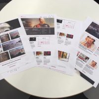 Designentwürfe auf Papier