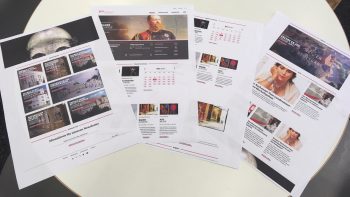 Designentwürfe auf Papier