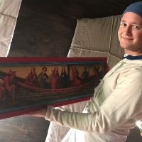 Michel mit Ursula-Tafel