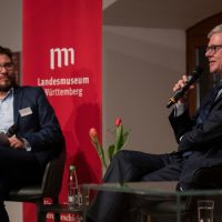 Markus Speidel und Tim Schleider im Gespräch
