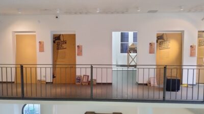 Aufbau der Ausstellung